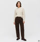 Fransa Calana Donkerbruine Broek voor dames (379930)