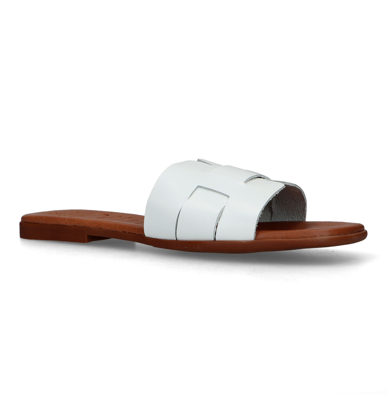 Oh My Sandals Witte Slippers Dames Slippers Online op TORFS.BE