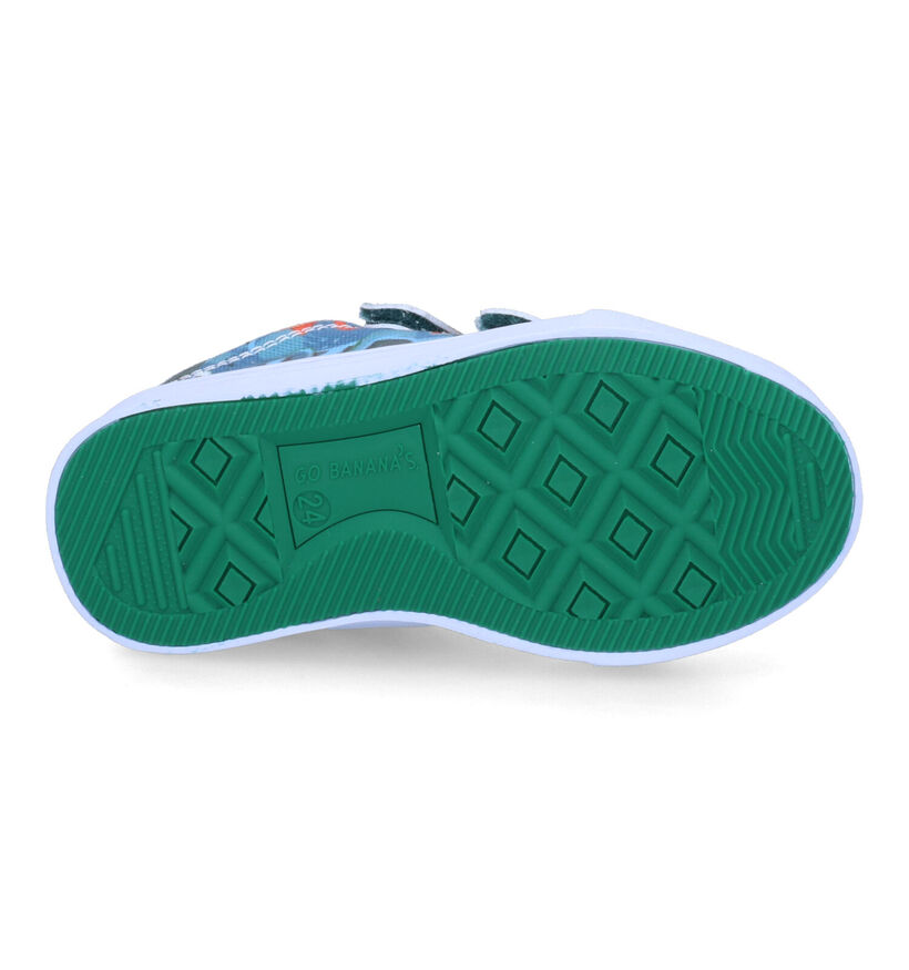 Go Banana's Chameleon Blauwe Sneakers voor jongens (303319) - geschikt voor steunzolen