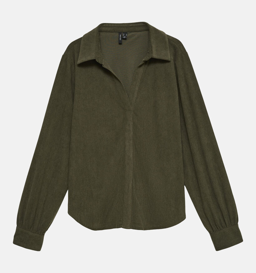 Vero Moda Elly Forest Night Donkergroen Hemd voor dames (379704)