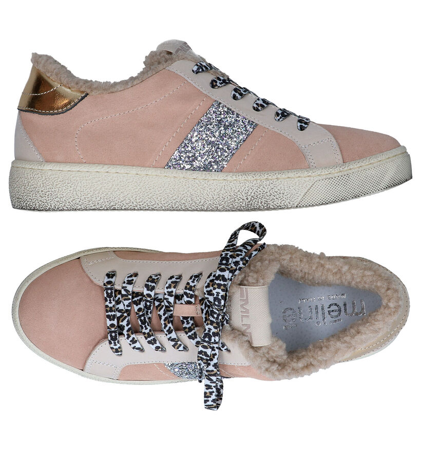 Méliné roze Sneakers in daim (297812)