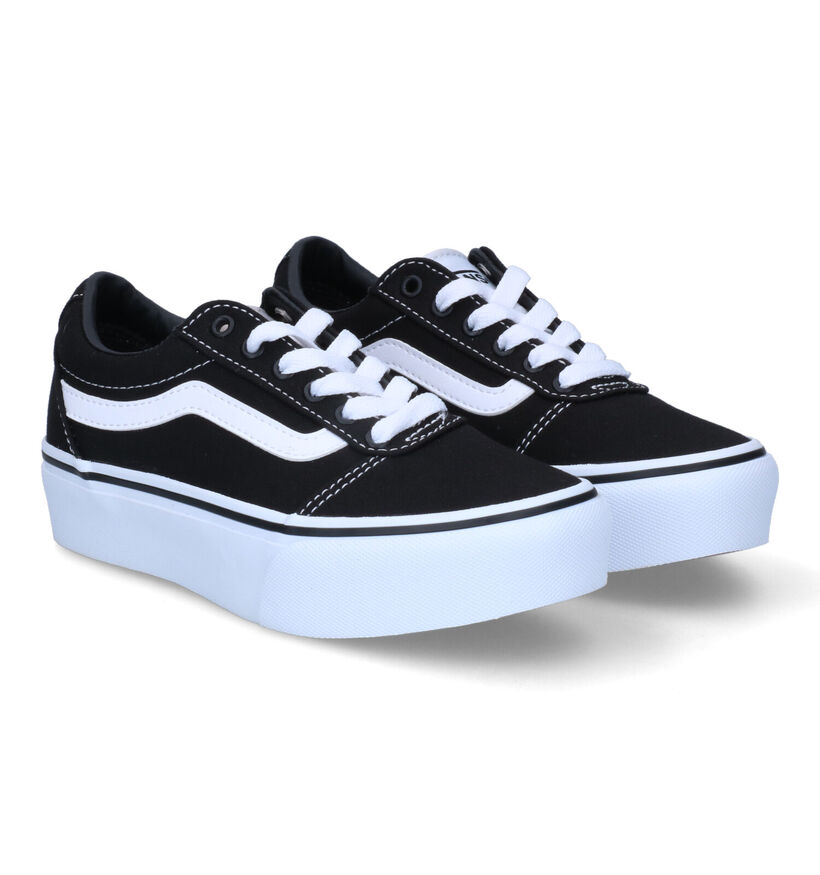 Vans Ward Platform Zwarte Sneakers voor meisjes (312299)