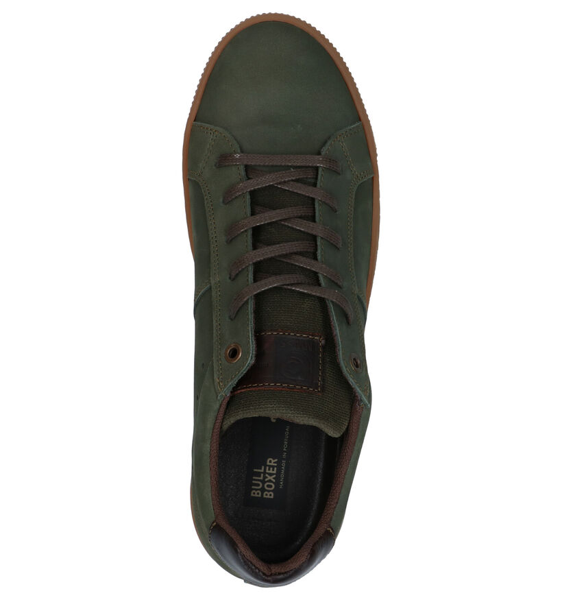 Bullboxer Kaki Veterschoenen in nubuck (291315)