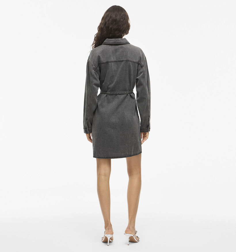Vila Kiki Denim Robe chemise en Gris pour femmes (361314)