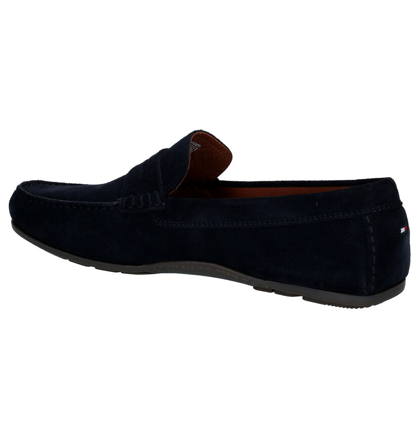 Tommy Hilfiger Blauwe Mocassins in daim (285326)