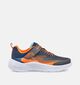 Skechers Microspec Advance Blauwe/Oranje Sneakers voor jongens, meisjes (375667) - geschikt voor steunzolen