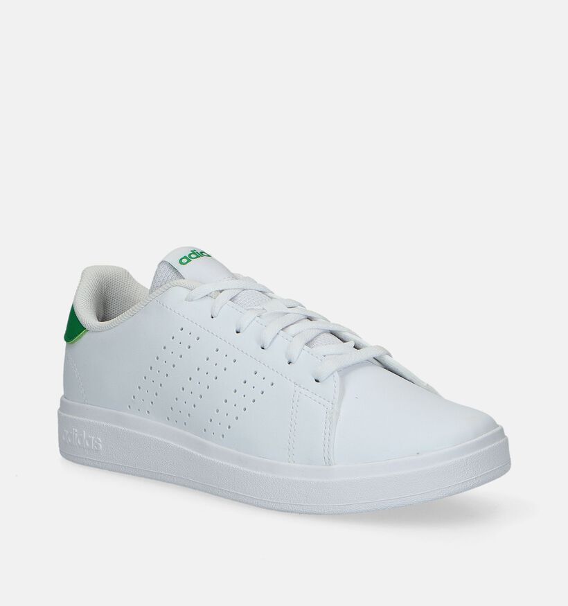 adidas Advantage Base 2.0 J Baskets en Blanc pour filles, garçons (343206)