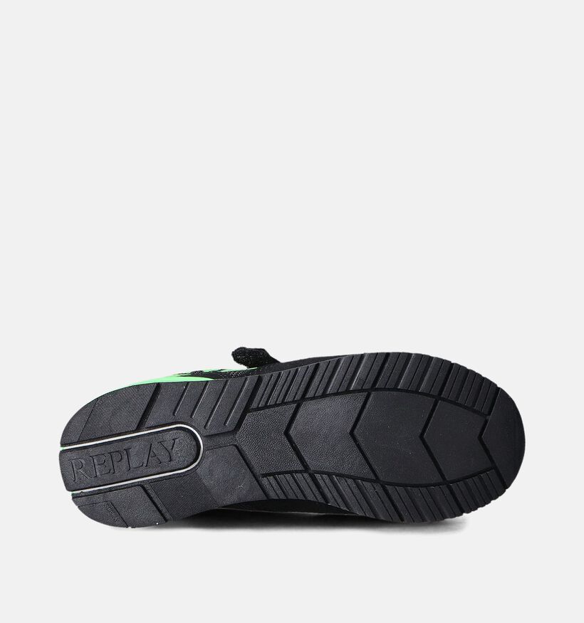 Replay Shoot Zwarte Sneakers voor jongens, meisjes (352591) - geschikt voor steunzolen