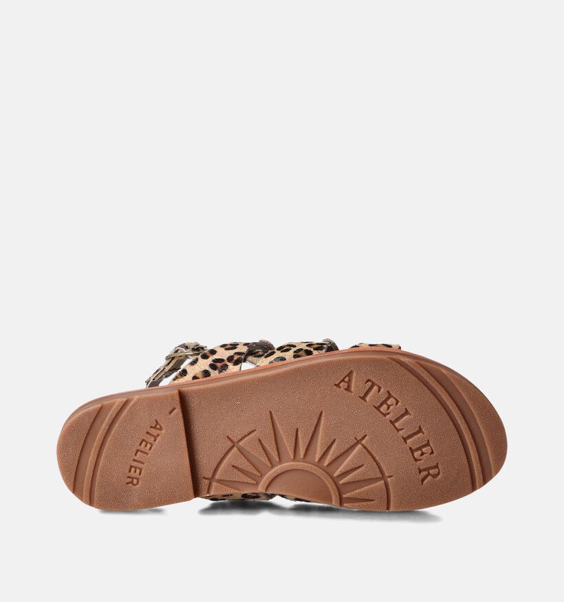 Atelier Tropezien Sandales plates en Marron pour femmes (357723)