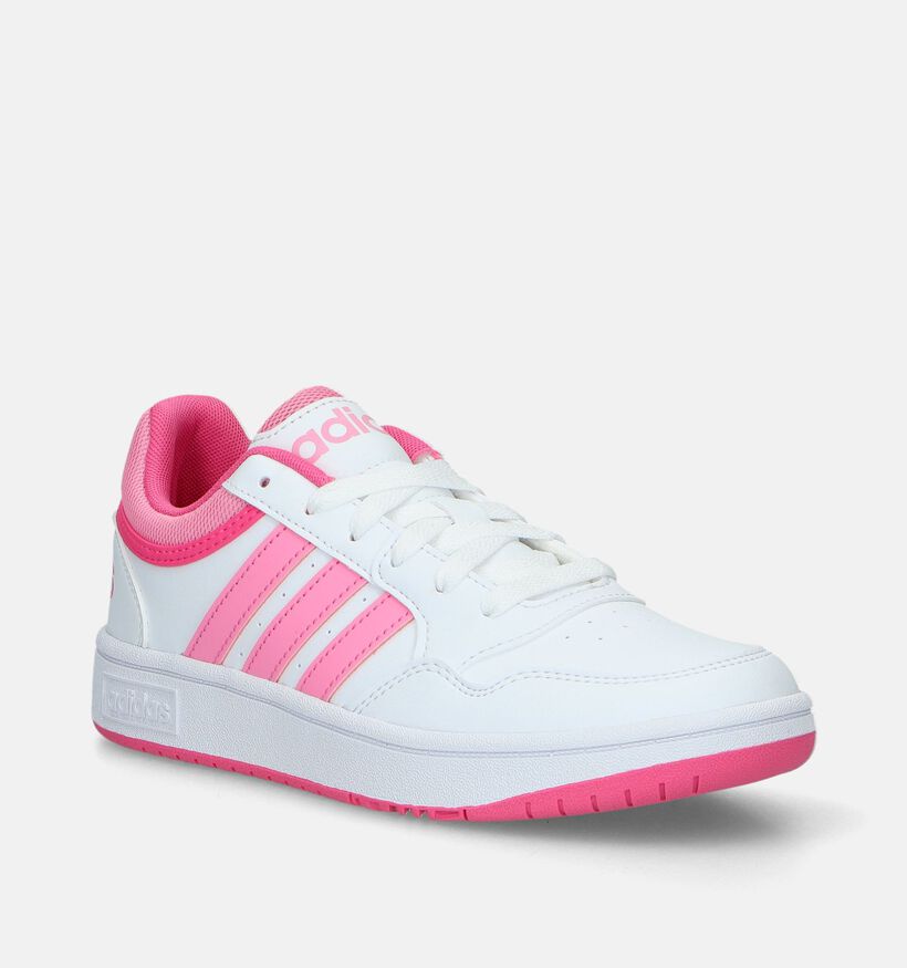 adidas Hoops 3.0 K Witte Sneakers voor meisjes (341635)