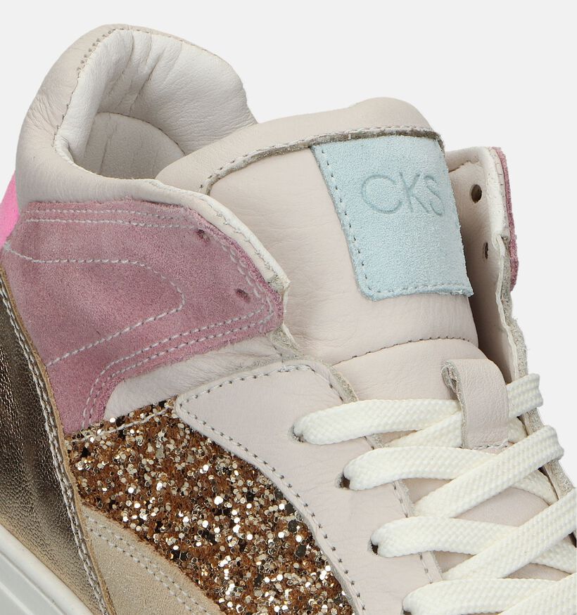 CKS Chantalle Gouden Hoge sneakers voor dames (341149)