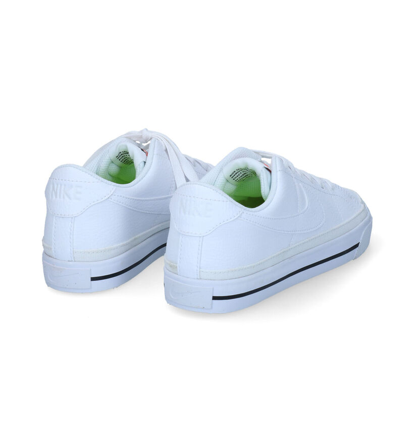 Nike Court Legacy Baskets en Blanc pour femmes (318777) - pour semelles orthopédiques