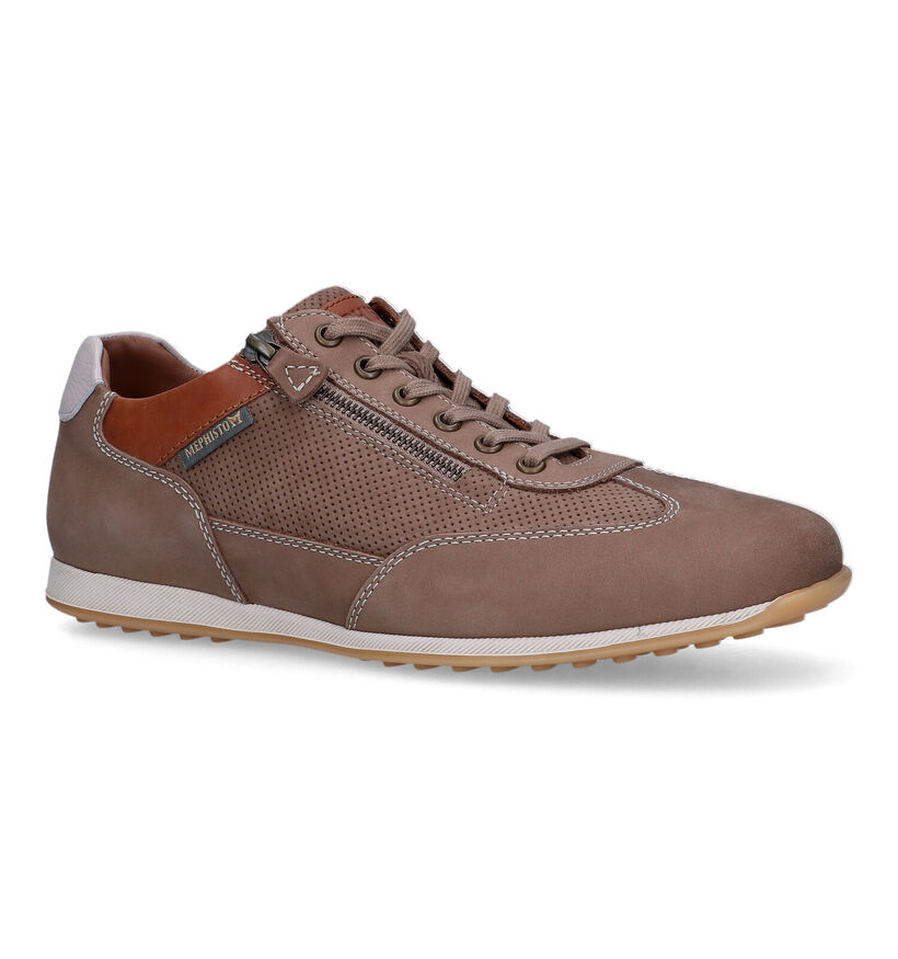 Mephisto Leon Nomad Blauwe Veterschoenen voor heren (355169) - geschikt voor steunzolen
