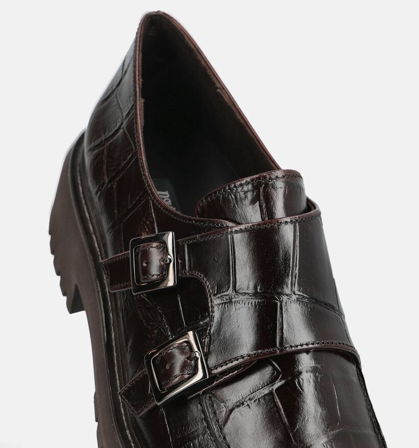 Paul Green Donkerbruine Loafers voor dames (379780)