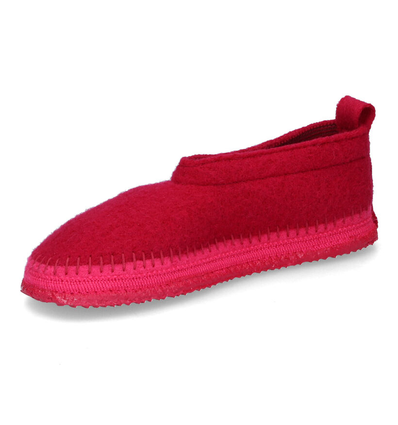 Giesswein Tegernau Fuchsia Pantoffels in wol (316054)