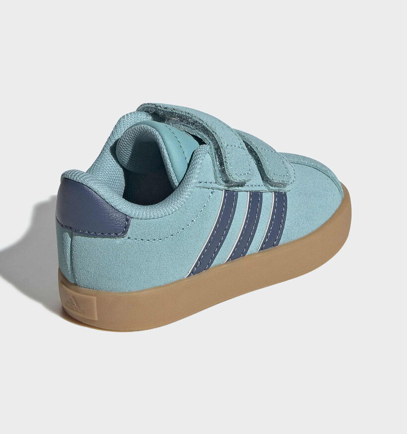 adidas VL Court 3.0 Turquoise Sneakers voor jongens, meisjes (366987) - geschikt voor steunzolen