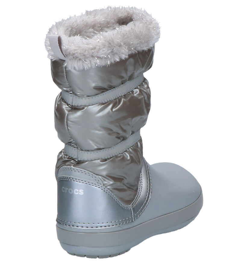 Crocs Crocband Zilveren Snowboots in stof (255726)