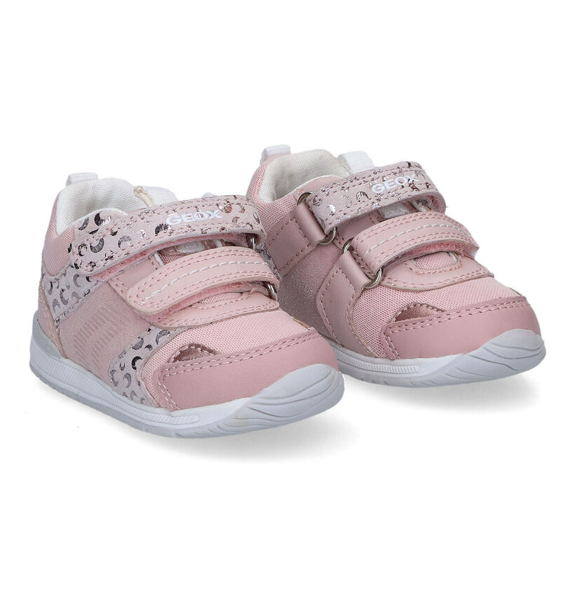 Geox Rishon Witte Sneakers in daim (310986)