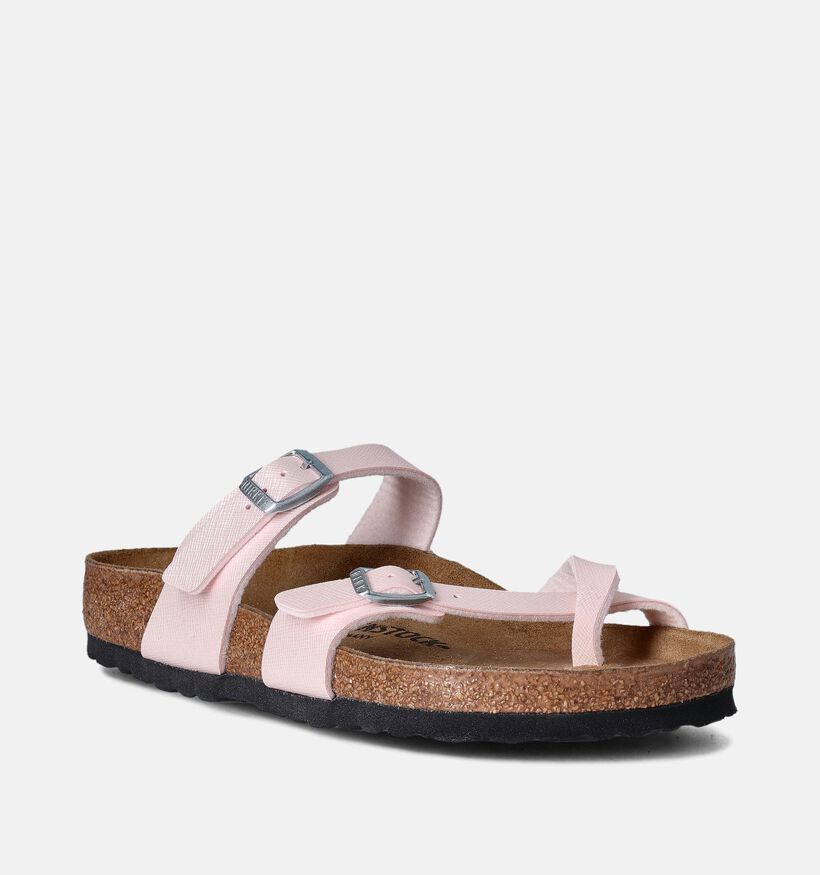 Birkenstock Mayari Embossed Roze Slippers voor dames (350851)