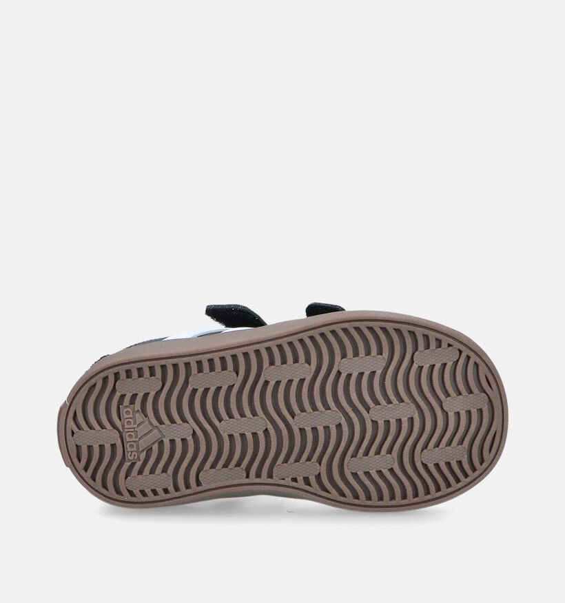 adidas VL Court 3.0 Zwarte Sneakers voor jongens, meisjes (348979)