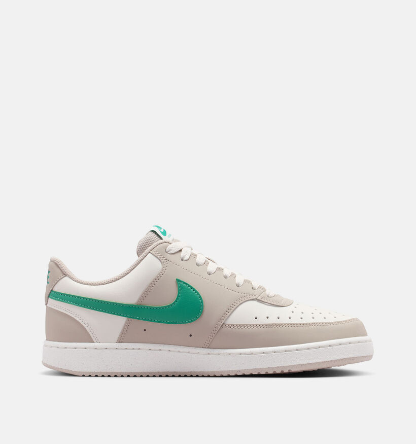 Nike Court Vision Next Nature Baskets en Taupe/Ecru pour hommes (380405)