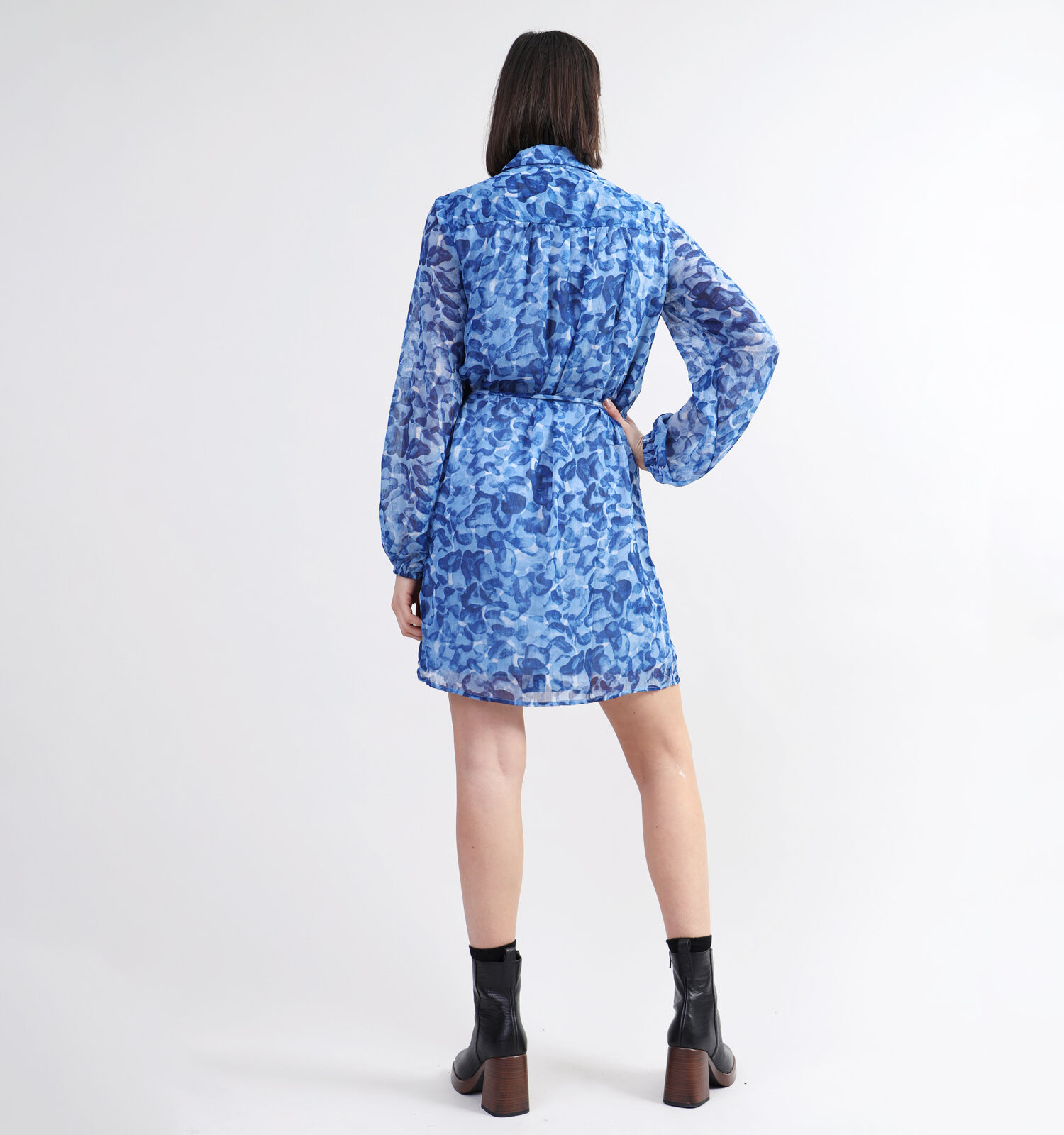 Vila Falia Roe Blauwe Hemdjurk Dames Kleedjes Online op TORFS.BE