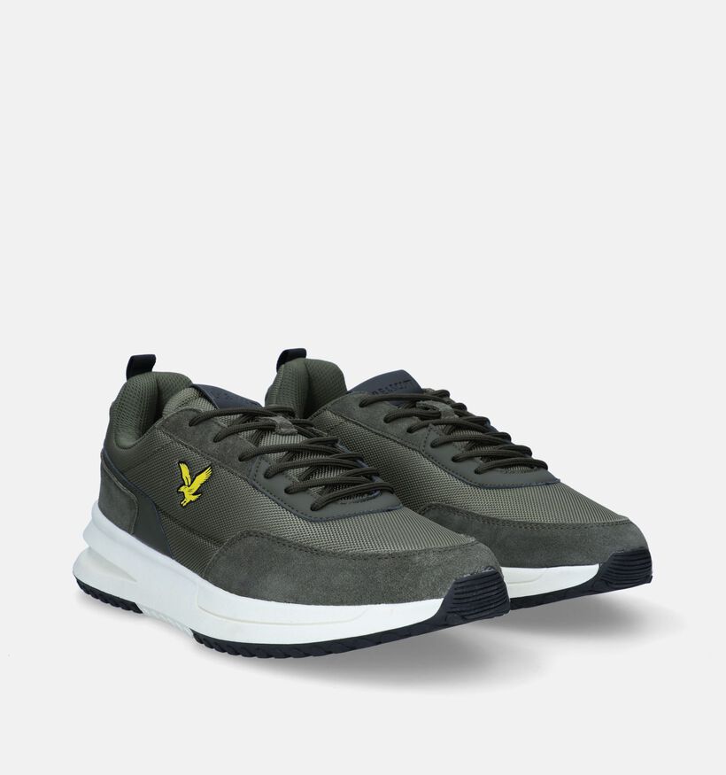 Lyle & Scott Alford Kaki Veterschoenen voor heren (329551) - geschikt voor steunzolen