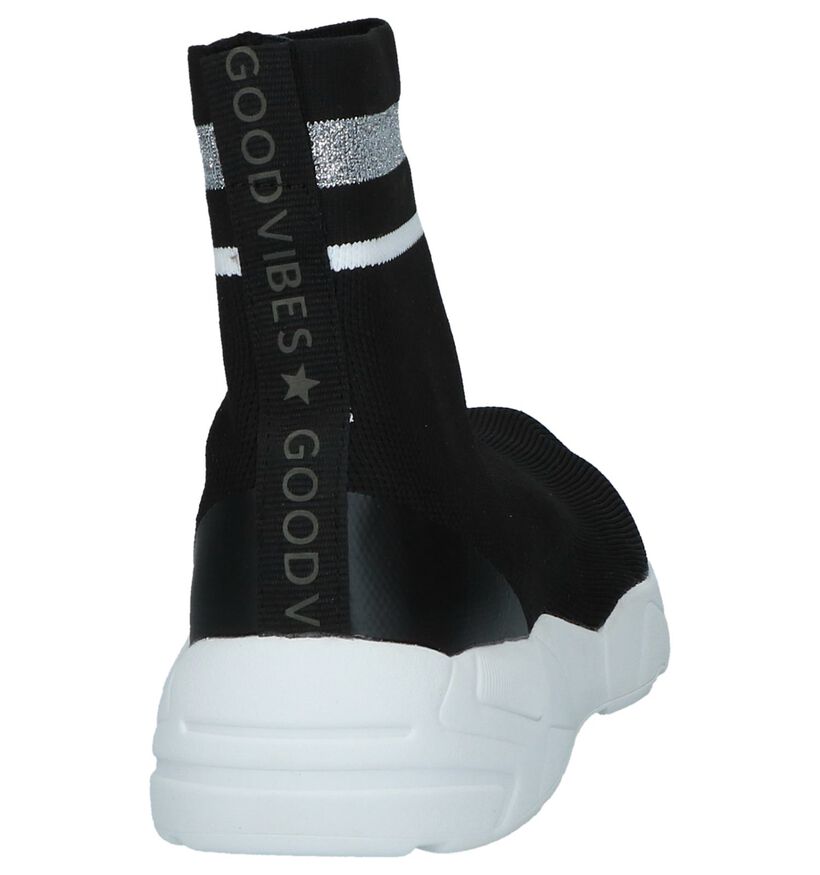 Youh! Slip-ons en Noir en textile (230423)