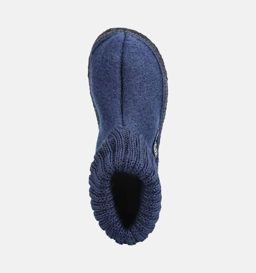 Bergstein Cozy Pantoufles en Bleu fonc&eacute; pour gar&ccedil;ons (381296)