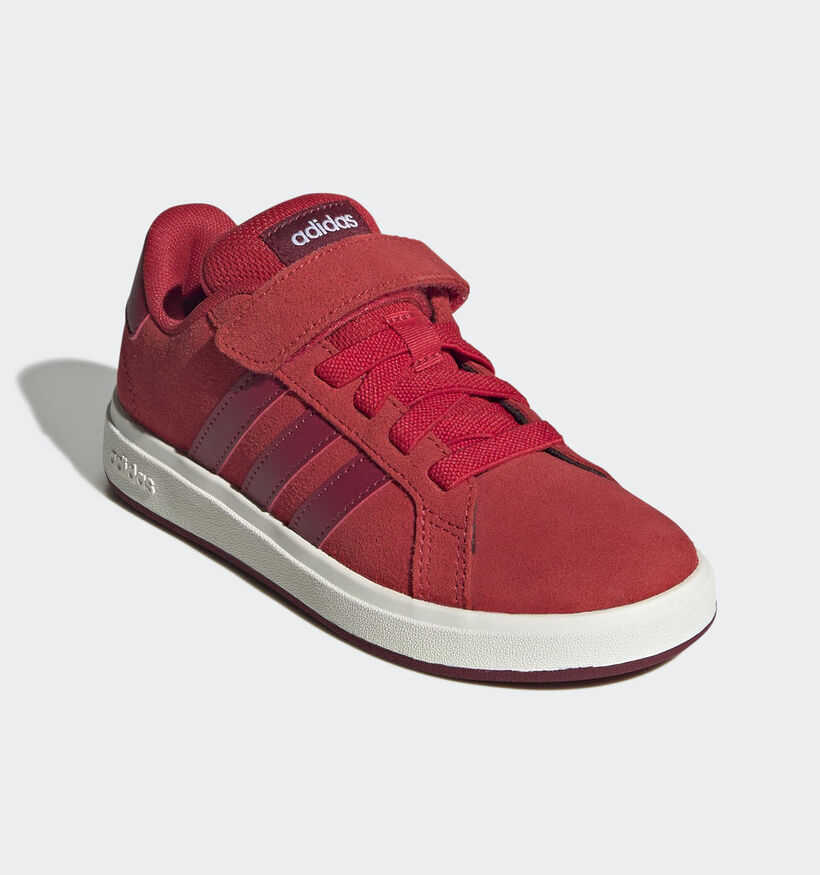 adidas Grand Court 00s Rode Lage Sneakers voor jongens, meisjes (366064) - geschikt voor steunzolen