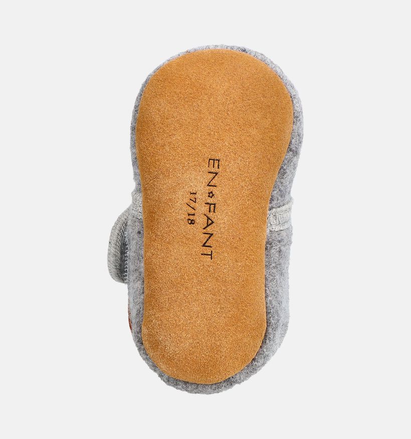 Enfant Grey Melange Pantoufles en Gris pour filles, gar&ccedil;ons (379549)