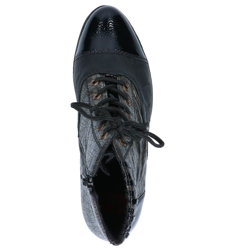 Rieker Bottillons à talons en Noir en cuir (262092)