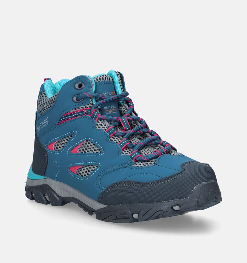 Regatta Holcombe Chaussures de randonnée en Turquoise pour filles (345224) - pour semelles orthopédiques