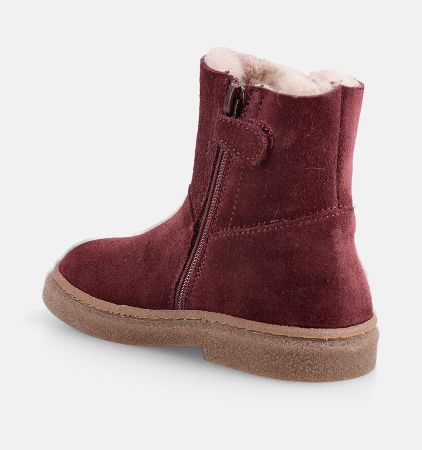 STONES and BONES Parsa Bordeaux Enkellaarsjes voor meisjes (378198) - geschikt voor steunzolen