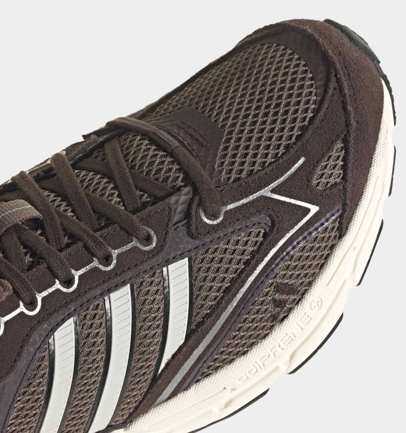 adidas Spiritain 2000 Baskets basses en Brun fonc&eacute; pour hommes (375294) - pour semelles orthop&eacute;diques