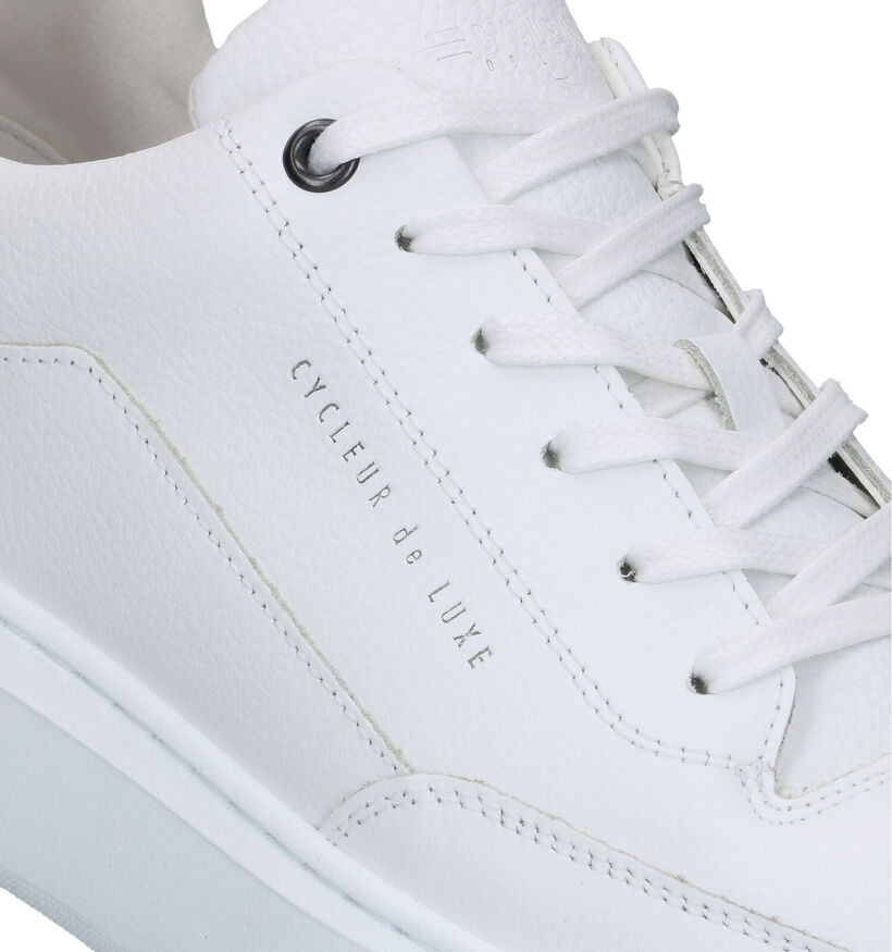 Cycleur de Luxe Roubaix Chaussures à lacets en Blanc pour hommes (340780) - pour semelles orthopédiques