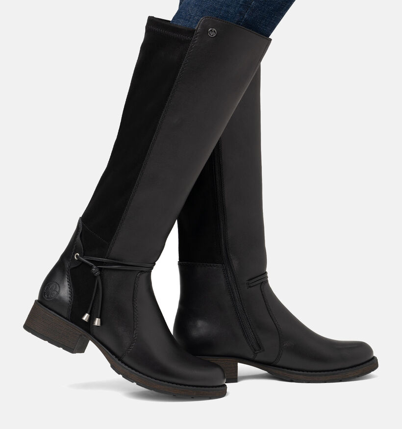 Rieker Bottes hautes en Noir pour femmes (347424)