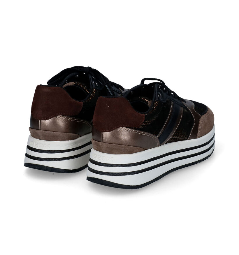 Geox Kency Bronze Sneakers voor dames (312839) - geschikt voor steunzolen