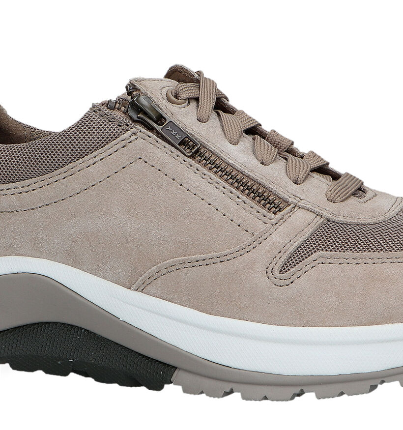 Pius Gabor Taupe Veterschoenen voor heren (322397) - geschikt voor steunzolen