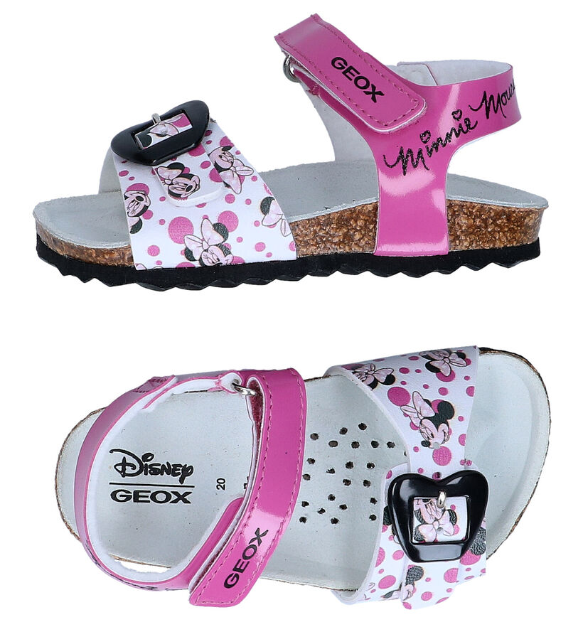 Geox Minnie Mouse Sandales en Rose en simili cuir (291790)