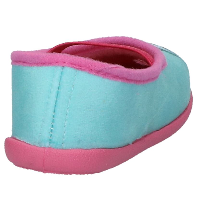 Milo & Mila Sicil Turquoise Pantoffels in stof (235558)