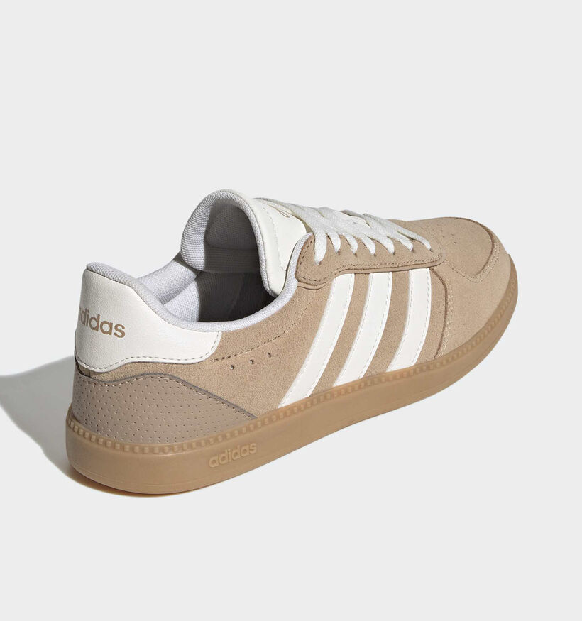 adidas Breaknet Sleek Lichtbruine/Witte Sneakers voor dames (366772) - geschikt voor steunzolen
