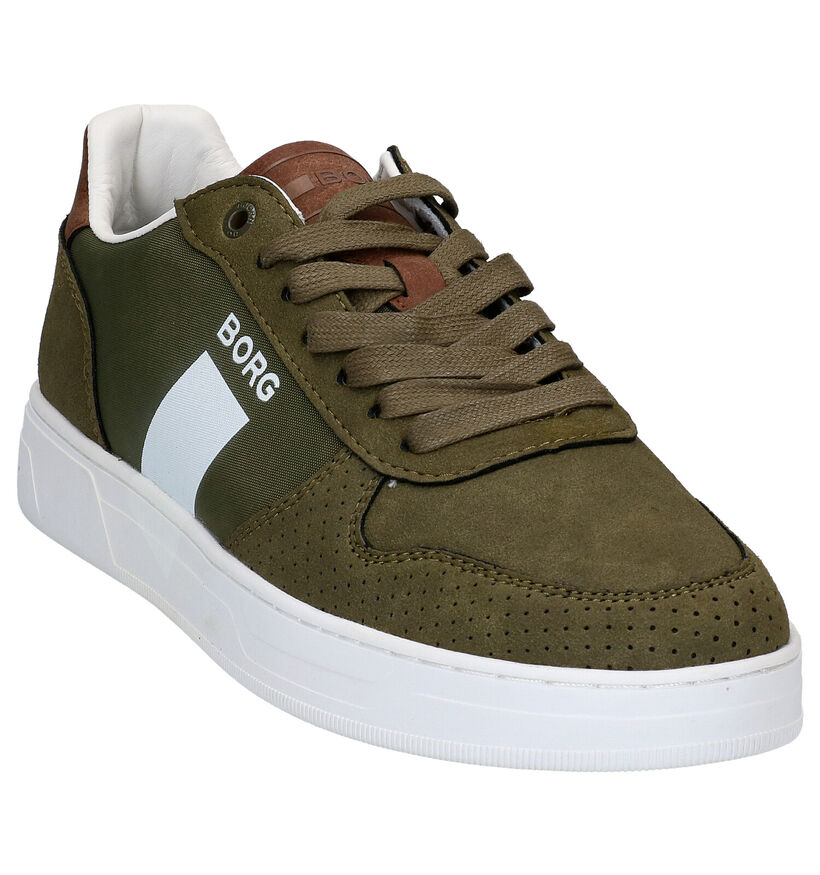 Björn Borg Baskets basses en Vert kaki en simili cuir (267041)