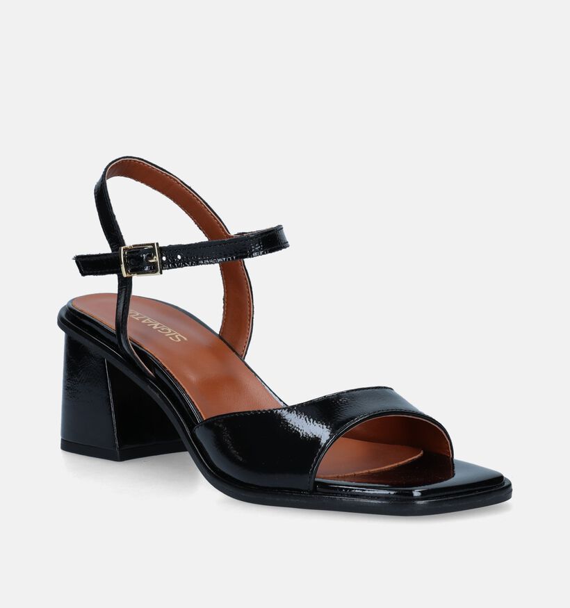 Signatur Zwarte Sandalen Met Blokhak voor dames (337892)