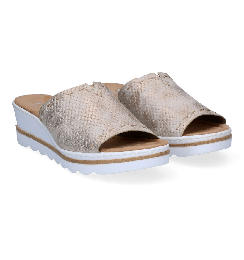 Rieker Gouden Slippers voor dames (306802)