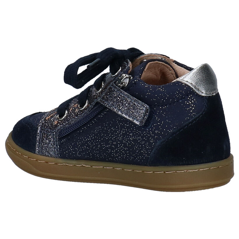 Shoo Pom Bouba Zip Box Blauwe Schoentjes in nubuck (295715)