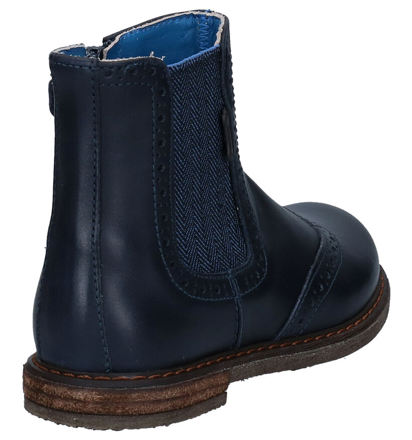 STONES and BONES Evan Blauwe Boots voor jongens (283090) - geschikt voor steunzolen