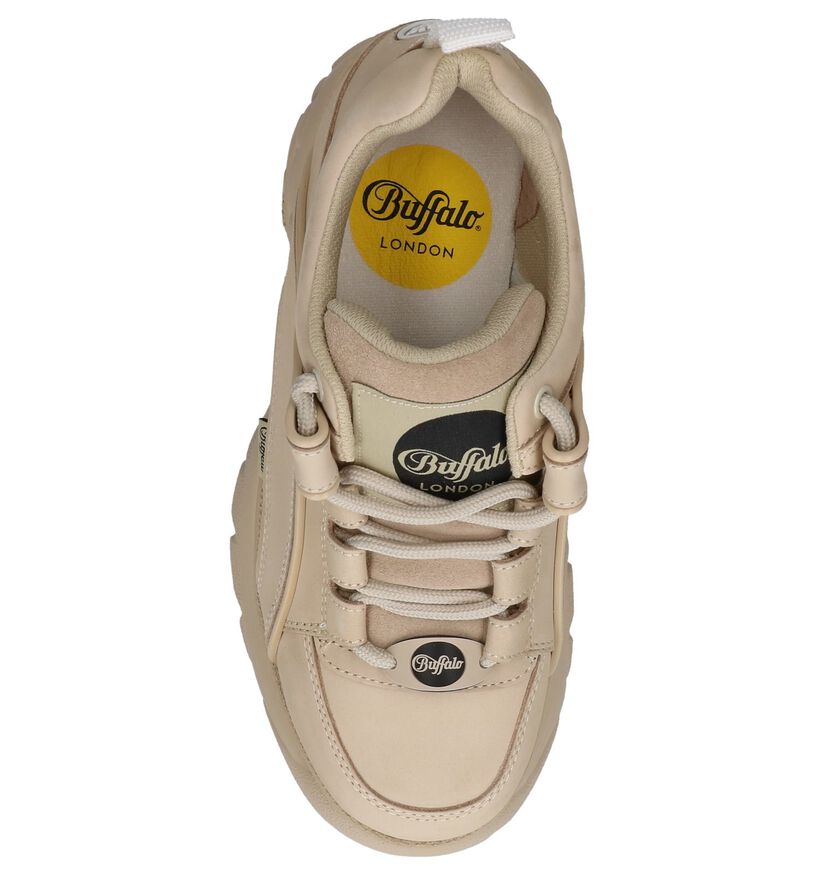 Beige Sneakers Buffalo London Classic Low in leer (240560)