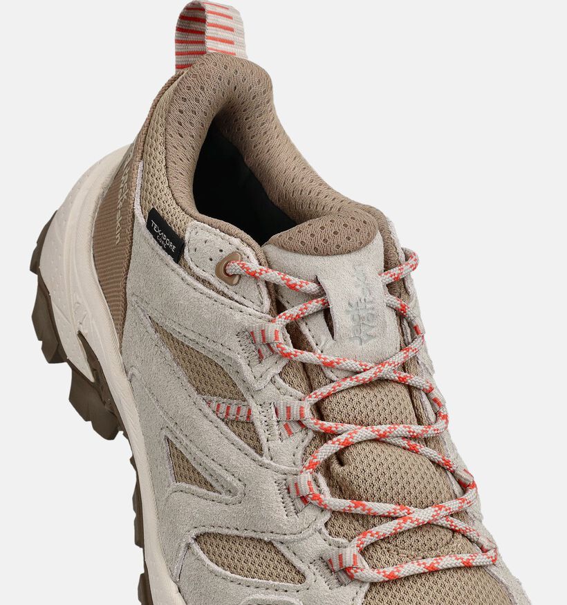 Jack Wolfskin Vojo Tour Texapore Low Chaussures outdoor en Beige pour femmes (371963) - pour semelles orthop&eacute;diques