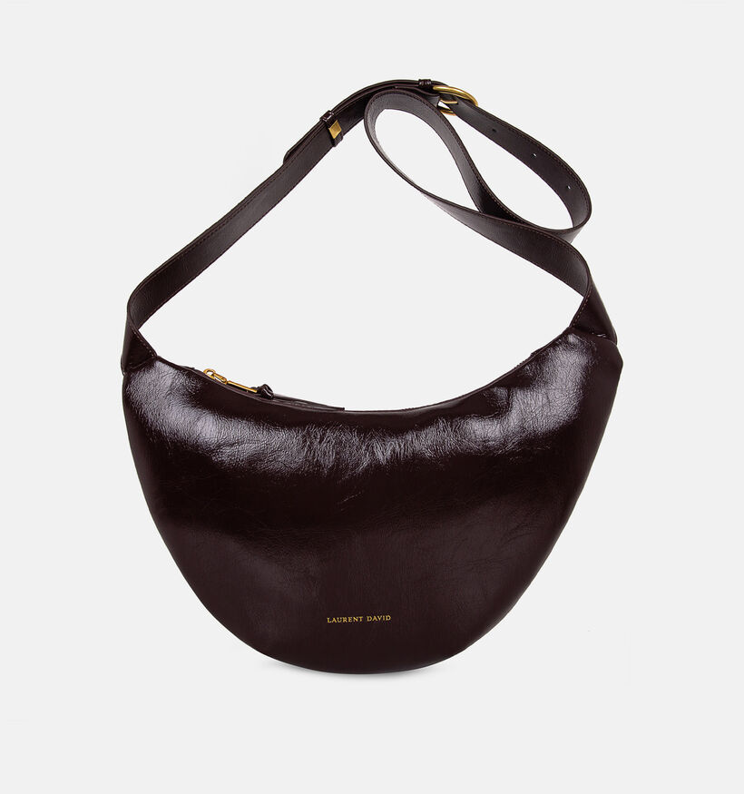 Laurent David Donkerbruine Crossbodytas voor dames (381456)